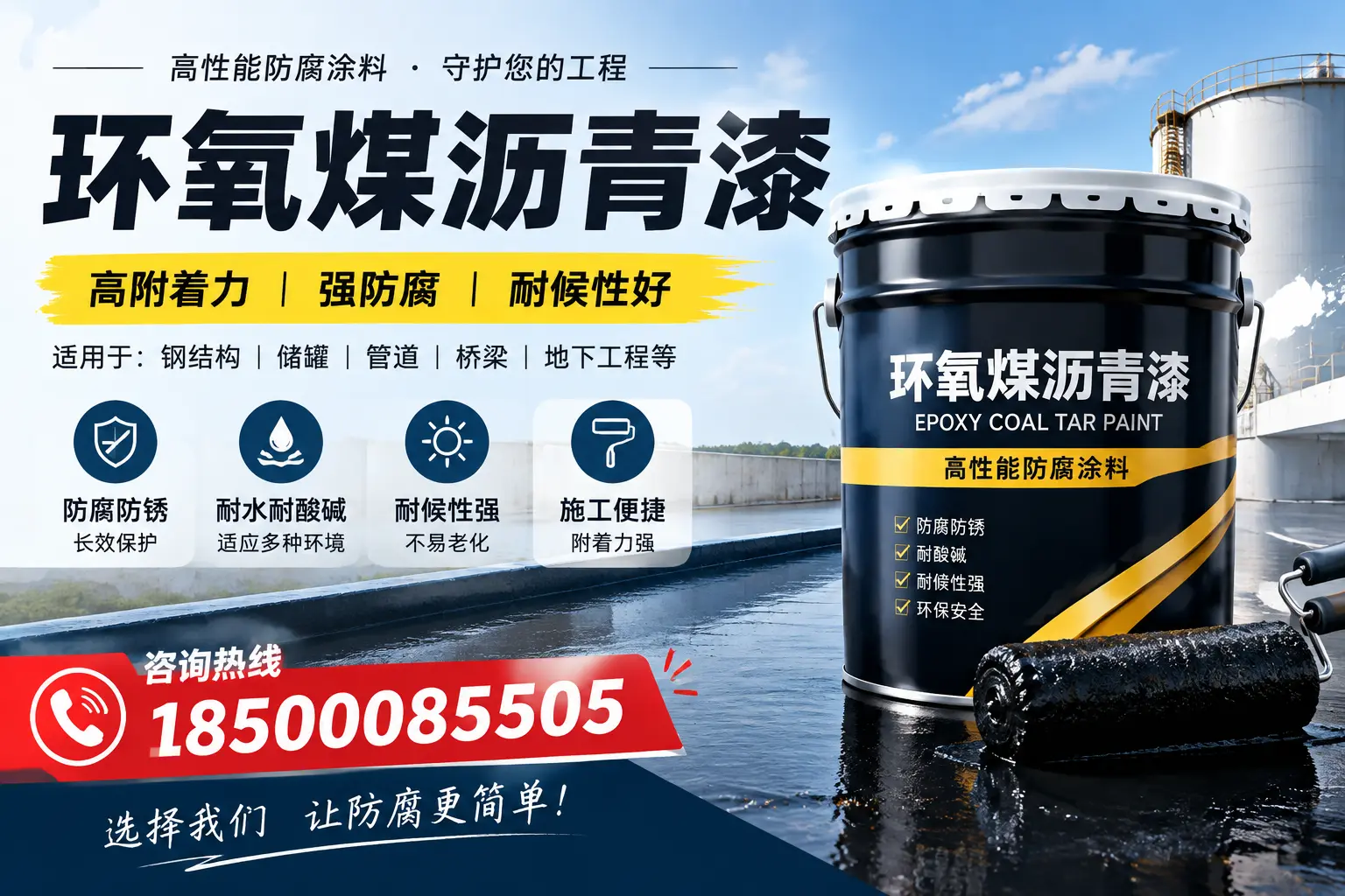 环氧煤沥青漆的使用范围与适用场景，详尽介绍